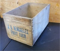 JG Henggeler Fruit Farm Wood Box