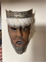 Antique wood mask