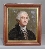 19th c. Reverse Painting of George Washington