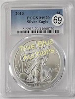 2013 American Silver Eagle, MS69 PCGS