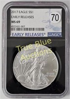 2017 American Silver Eagle, MS69 NGC