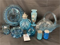 VTG Blue Glassware