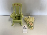 VTG McCoy Ceramic Pottery, Rocking Chair Planter