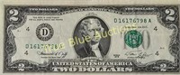 1976 2.00 Green Notes, (5) Total Bills