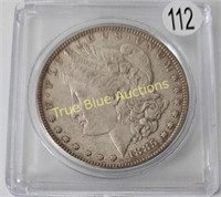 1885 Morgan Dollar, AU/BU, Color!