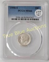 1950s Roosevelt Silver Dime, MS66 PCGS
