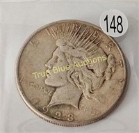 1923s Peace Dollar, XF40