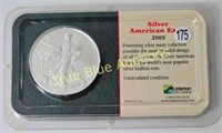 2005 American Silver Eagle, Unc Littleton