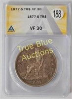 1877s Trade Dollar, VF30 ANACS