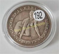 1881cc Morgan Vanity Coin