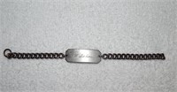 Sterling Silver Engraved Bracelet 21.64g