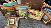 Multiple Pieces of Art Canvas, Needlepoint