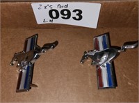 2 X'S BID NEW OLD STOCK FORD MUSTANG METAL