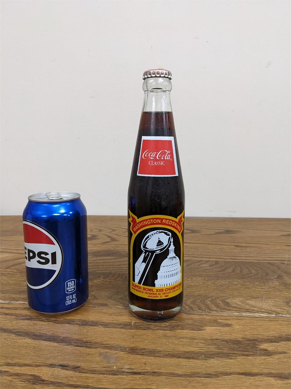 Redskins Super Bowl XXII Commemorative Coke