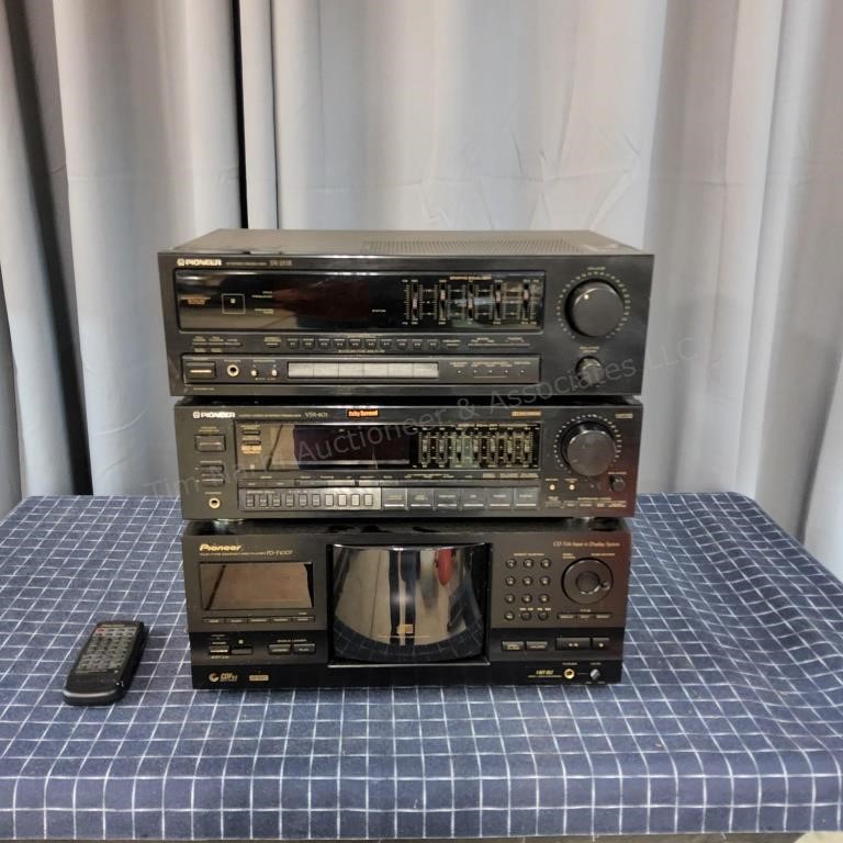 O2 3Pc Pioneer Stereo equipment CD player Receiver