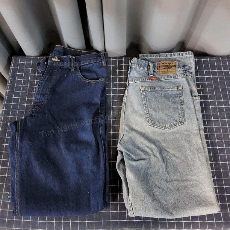 J2 2Pc 35 X 34 Jeans Wrangler RK brand