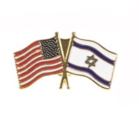 AMERICA ISRAEL FLAG LAPEL PIN