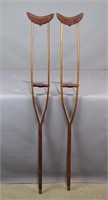19th c. Wooden Crutches