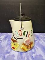 Vintage McCoy teapot shaped cookie jar