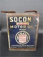 Socony Motor Oil 1 Gal Slim Can