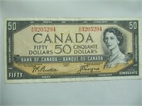 1954 CANADIAN $50 BILL