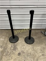 2 Uline Stanchions / Line Barriers