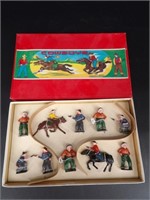 NOS 1950s Japan Toy Cowboys w/ Box
