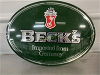 Beck's Imported from Germany Tin Sign - 16 x 11