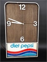 Diet Pepsi Advertising Clock