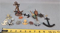 Vintage Ship/ Anchor Pins, Bobbers, & More