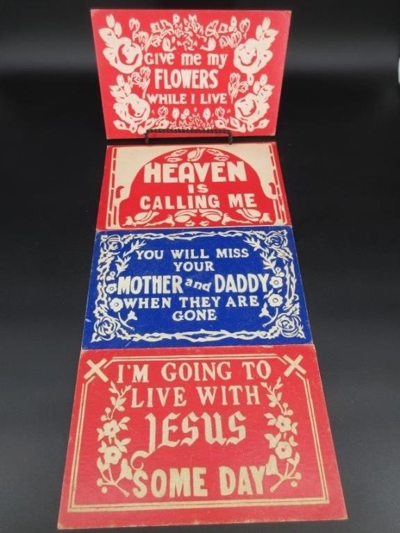 Reflective Religious Cardstock Signs