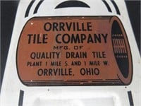 Orrville Tile Company Thermometer Sign