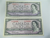 1954 $10 BILLS