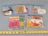 Vintage Adv. Sewing Kits & Fasteners