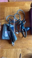 Blood pressure cuff and stethoscope