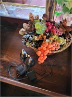 Hearing aid charges & basket of fruit