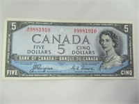 1954 $5 BILL (DF)