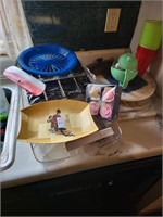 Paper plate holder and misc items