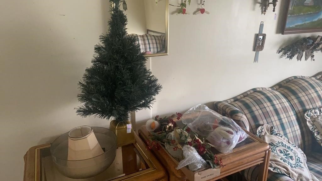Christmas tree and other decorations
