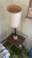 Vintage TV, tray, end, table and lamps