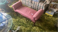 Pink sitting bench