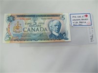1972 CND $5 BILL