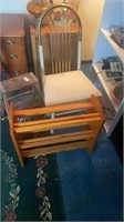 Three-piece stepstool, blanket rack, and chair