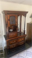 Two-piece dresser set as is