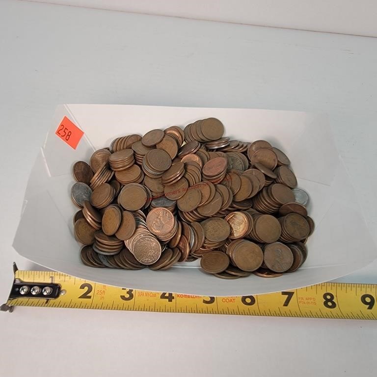 53oz. Of Unsorted Wheat Pennies