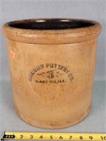 Macomb Pottery 3 Gal. Salt Glazed Crock