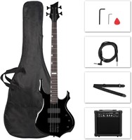 Ktaxon Electric Bass Set  Flame Design  20W