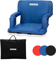PEXMOR 21' Blue Stadium Seat with Back Support