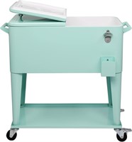 Outvita 80Qt Rolling Ice Chest  Mint Green