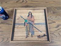 Native American Wood Art 12 x 12